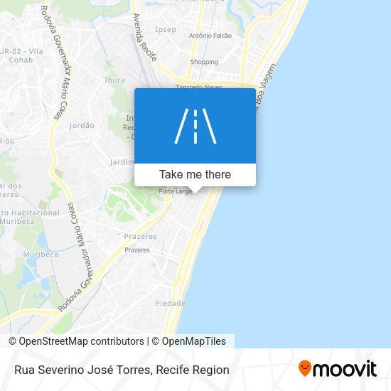 Rua Severino José Torres map