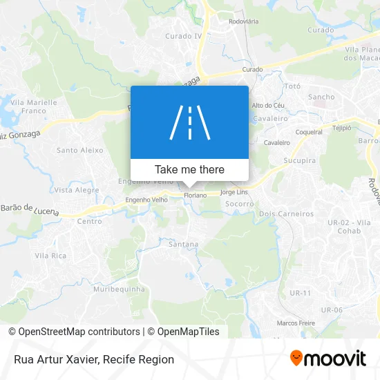 Rua Artur Xavier map
