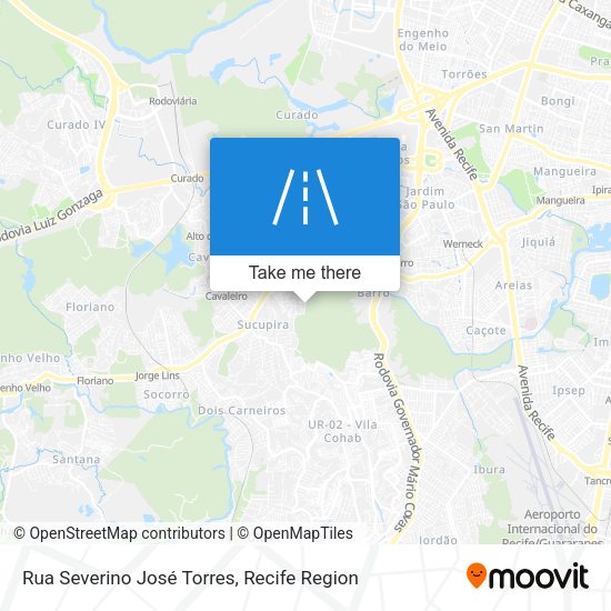 Rua Severino José Torres map