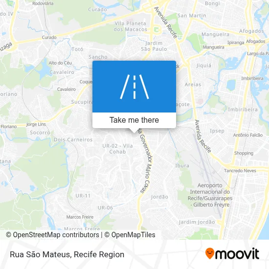 Rua São Mateus map