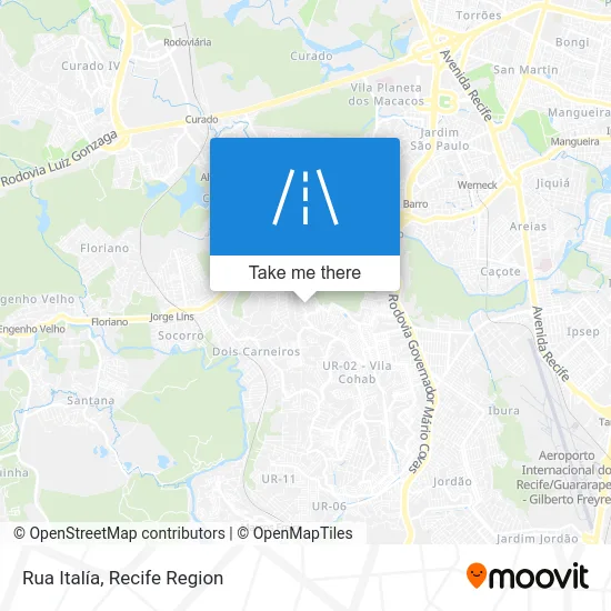 Rua Italía map