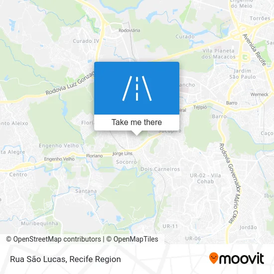 Rua São Lucas map