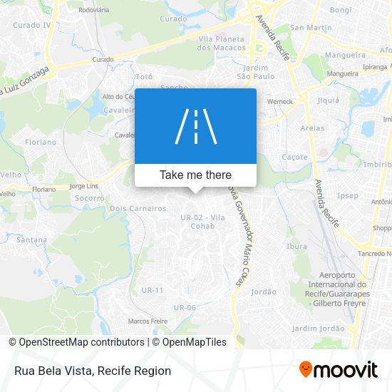 Rua Bela Vista map