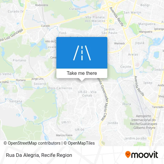 Rua Da Alegria map
