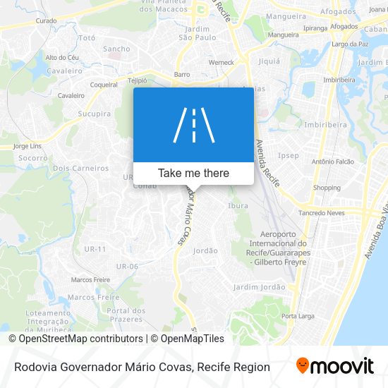 Rodovia Governador Mário Covas map