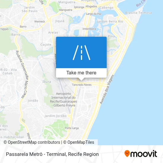 Passarela Metrô - Terminal map