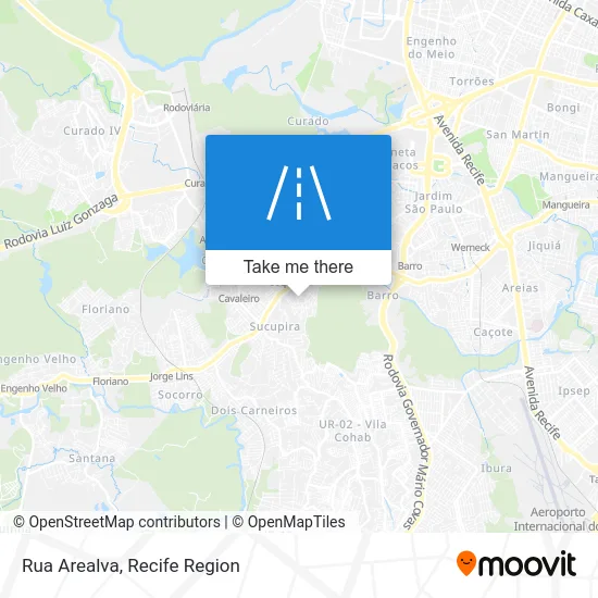 Rua Arealva map