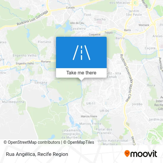 Rua Angélica map