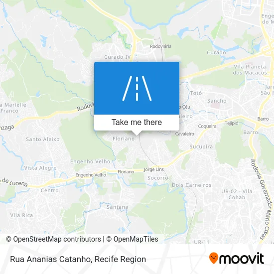 Rua Ananias Catanho map