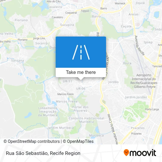 Rua São Sebastião map