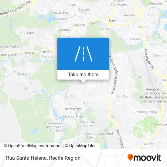 Rua Santa Helena map