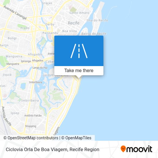 Ciclovia Orla De Boa Viagem map