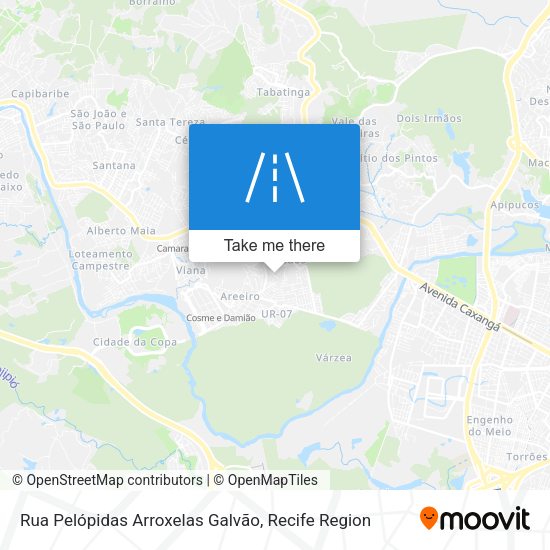 Rua Pelópidas Arroxelas Galvão map
