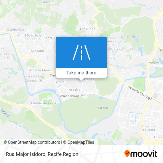 Rua Major Isidoro map