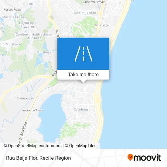 Rua Beija Flor map