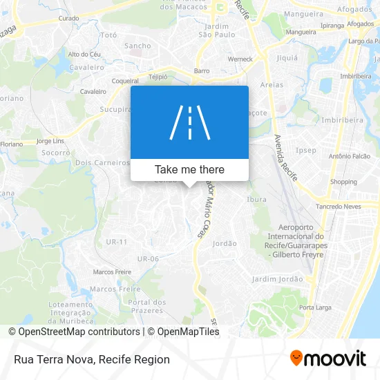 Rua Terra Nova map