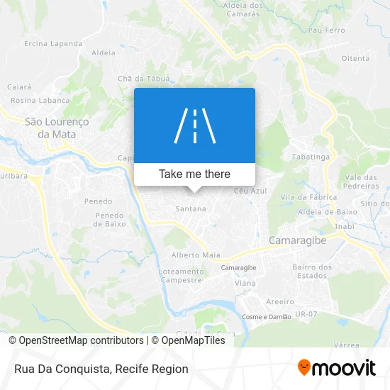 Rua Da Conquista map