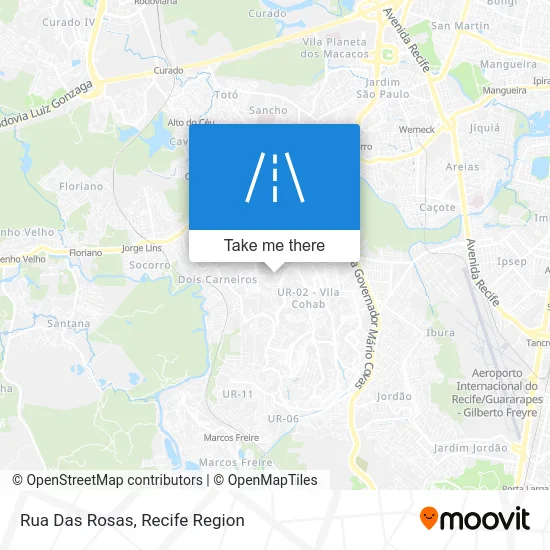 Rua Das Rosas map