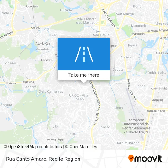 Rua Santo Amaro map