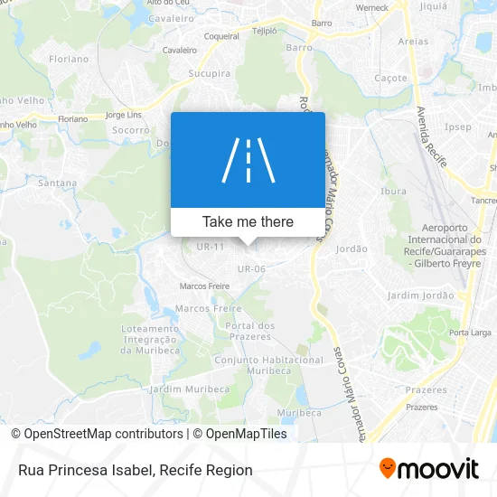 Rua Princesa Isabel map