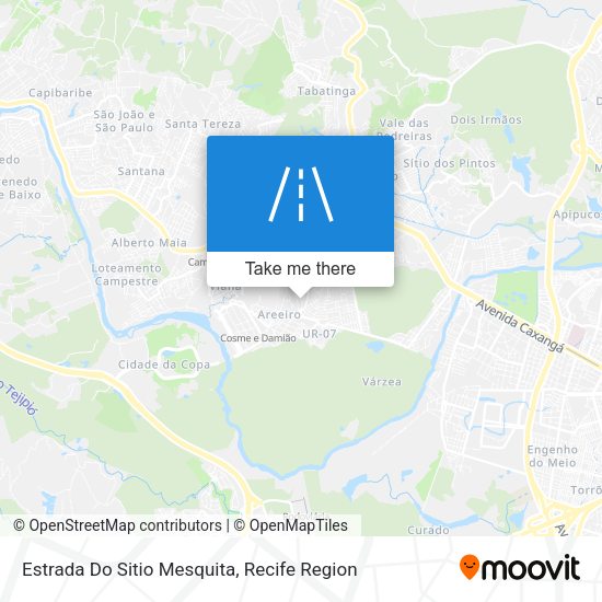 Estrada Do Sitio Mesquita map