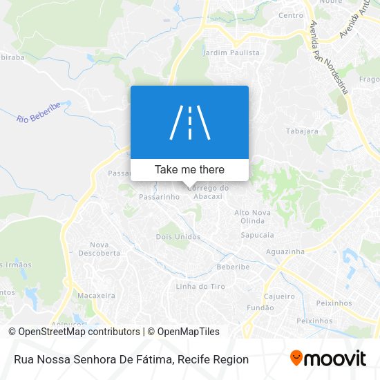 Rua Nossa Senhora De Fátima map