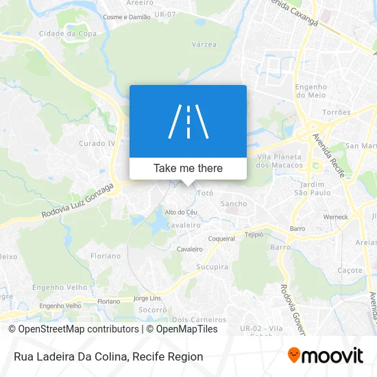 Rua Ladeira Da Colina map