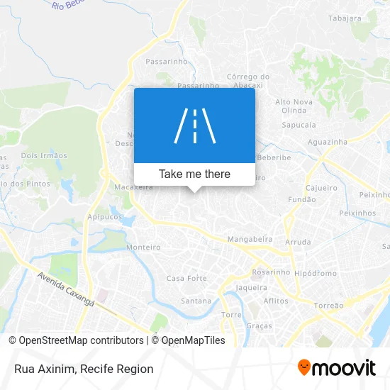 Rua Axinim map