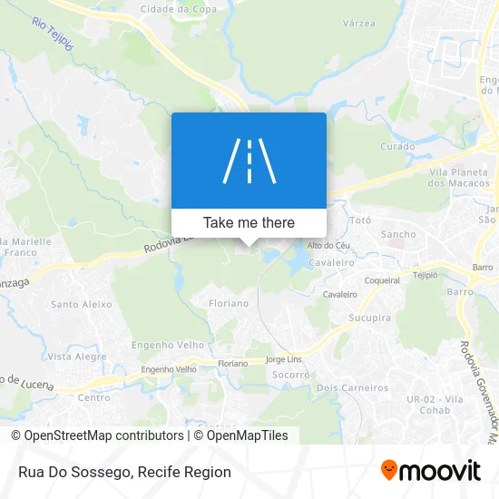 Rua Do Sossego map