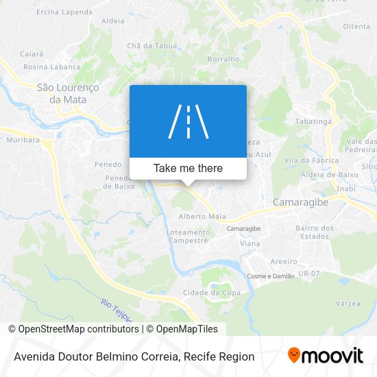 Avenida Doutor Belmino Correia map