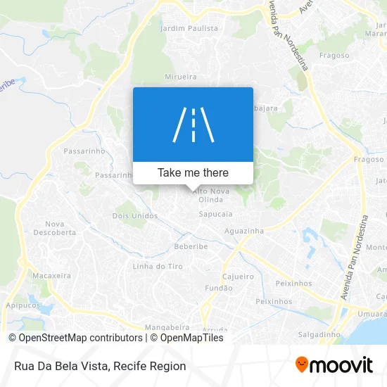 Rua Da Bela Vista map
