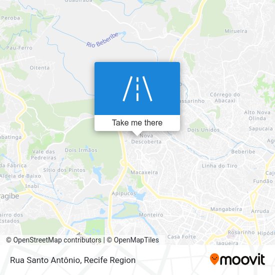 Rua Santo Antônio map