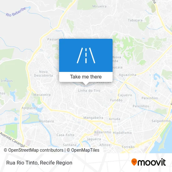 Rua Rio Tinto map