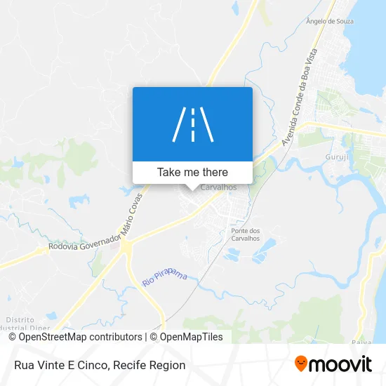 Rua Vinte E Cinco map