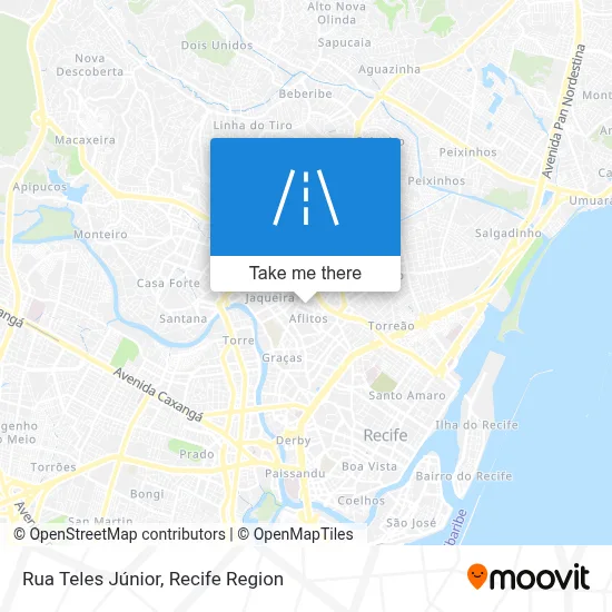 Rua Teles Júnior map