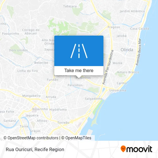 Rua Ouricuri map