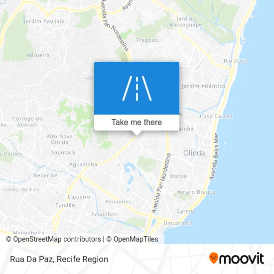 Rua Da Paz map