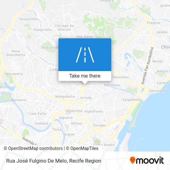 Rua José Fulgino De Melo map