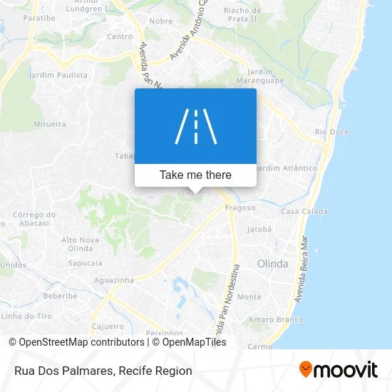 Rua Dos Palmares map