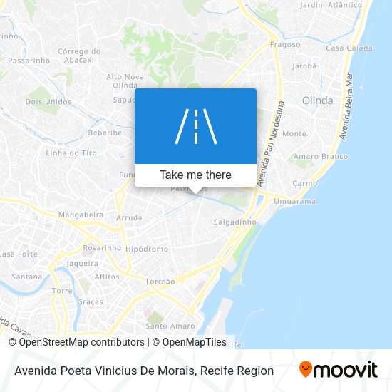 Avenida Poeta Vinicius De Morais map