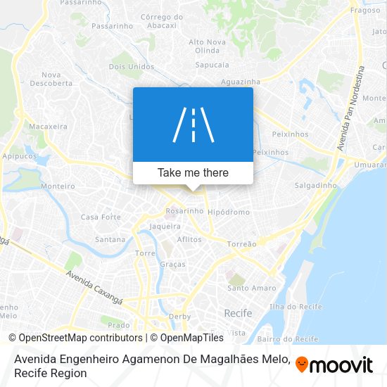 Avenida Engenheiro Agamenon De Magalhães Melo map