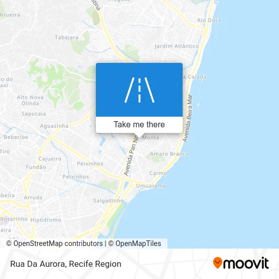 Rua Da Aurora map