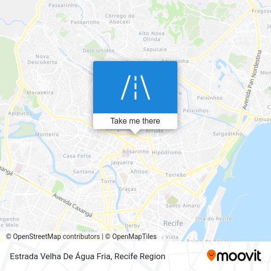 Estrada Velha De Água Fria map