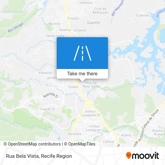 Rua Bela Vista map