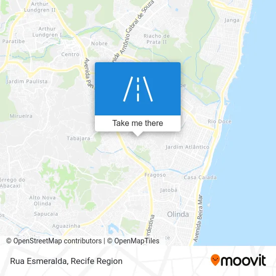 Rua Esmeralda map