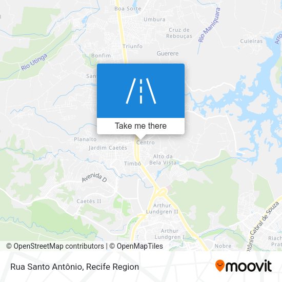 Rua Santo Antônio map
