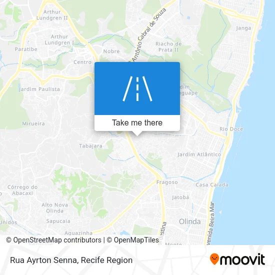 Rua Ayrton Senna map