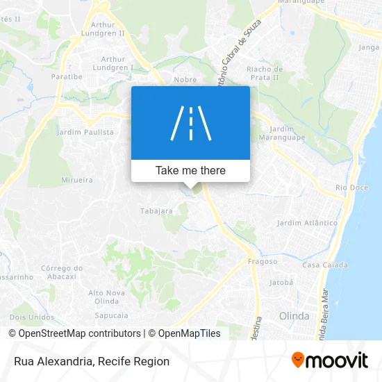 Rua Alexandria map
