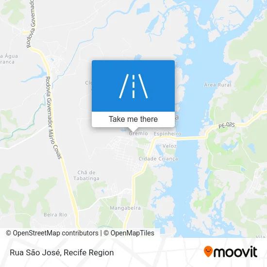 Rua São José map