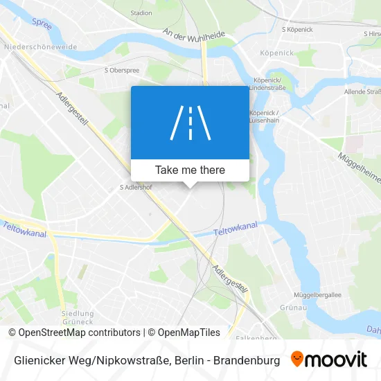 Карта Glienicker Weg/Nipkowstraße